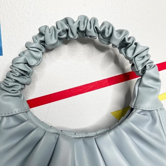 Light Blue Ruffle Strap Bag - Picture 3 of 3